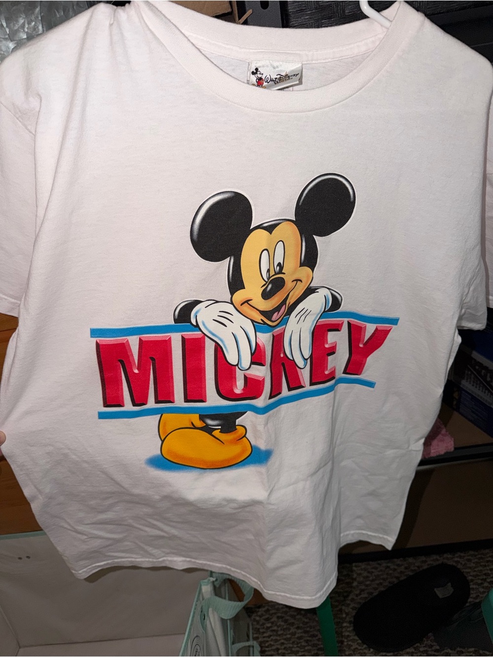 Disney Tee with Mickey Graphic and Red Logo